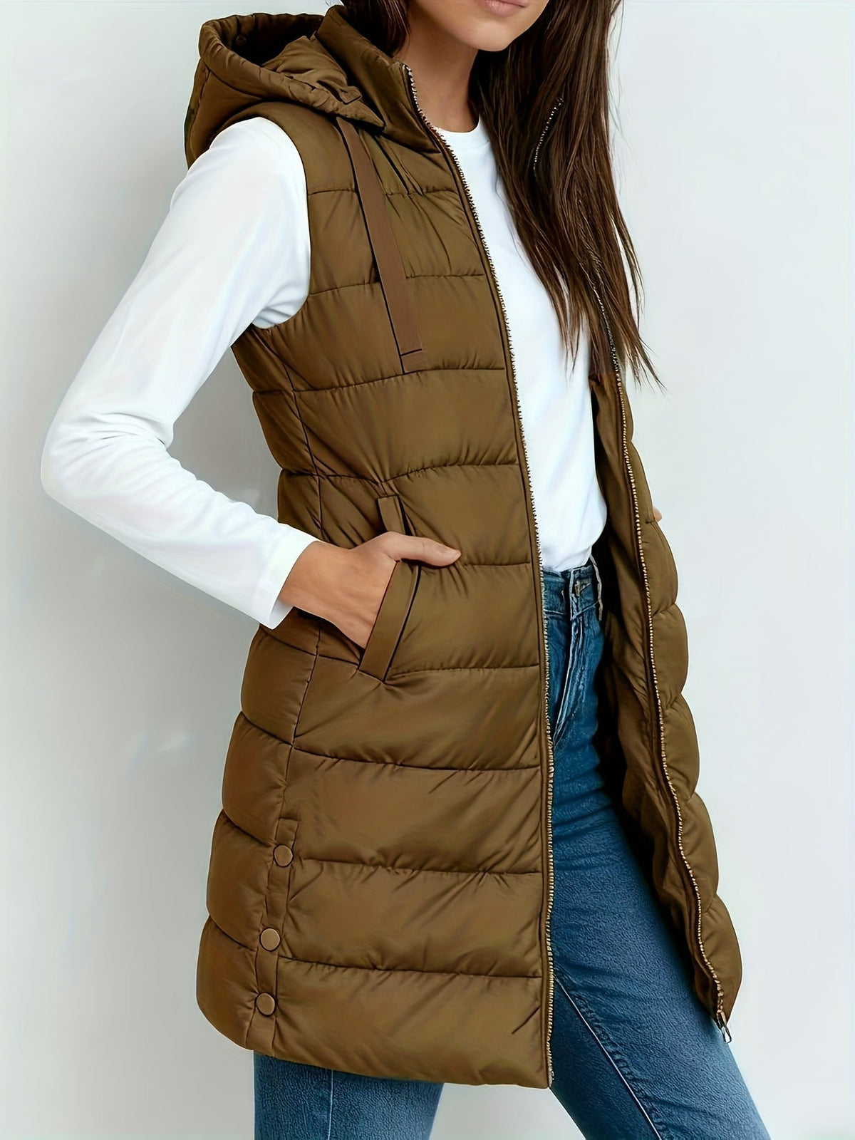 Tira™ | Elegant Long Padded Vest