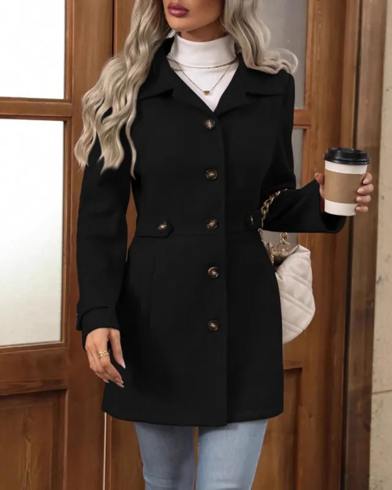 Elena™ | Elegant Tailored Coat