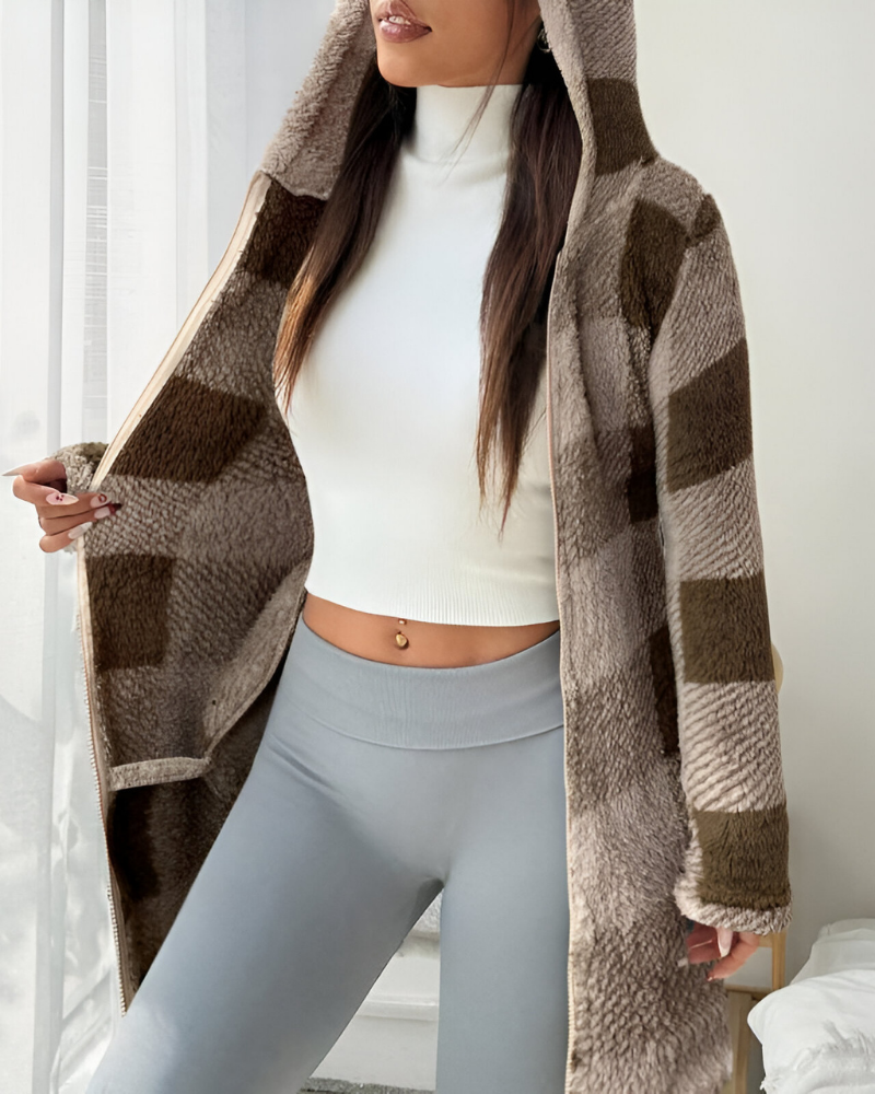 Zari™ | Modern Warm Hooded Jacket