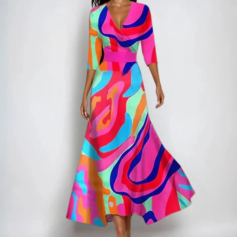 Women’s A-Line Dress – Suitable for Festive Occasions and Summer Wear