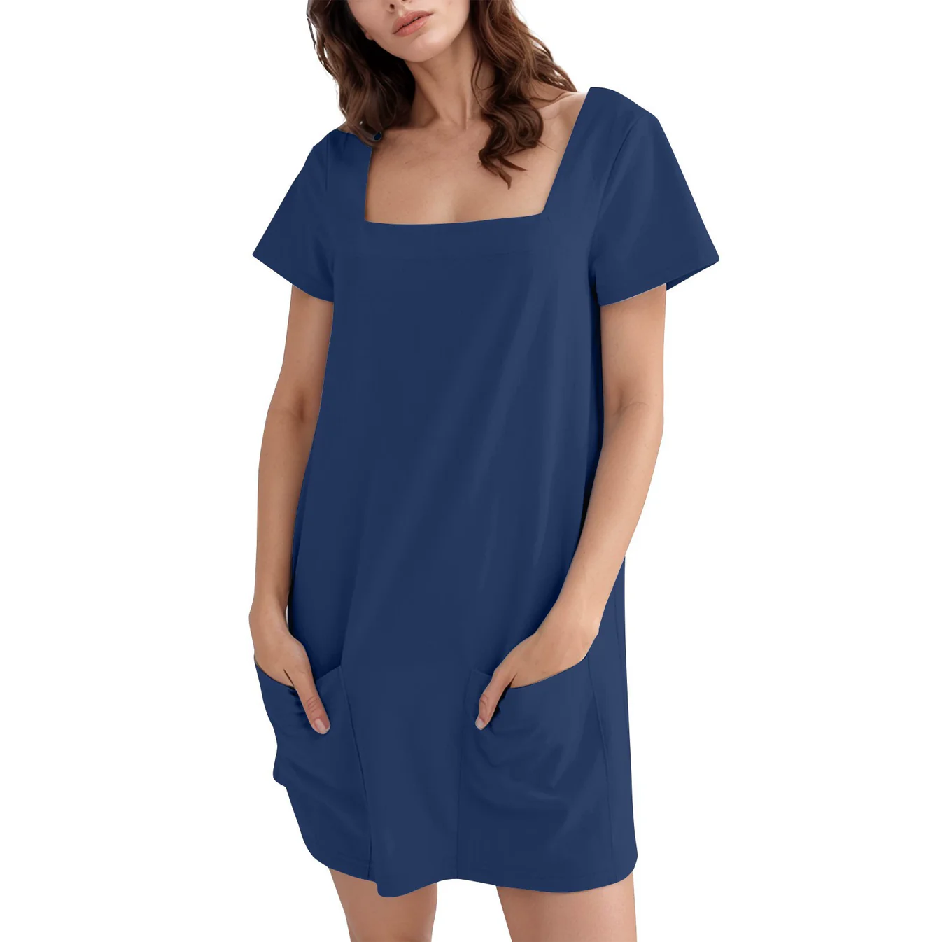 Adeline Square-Neck Summer Dress