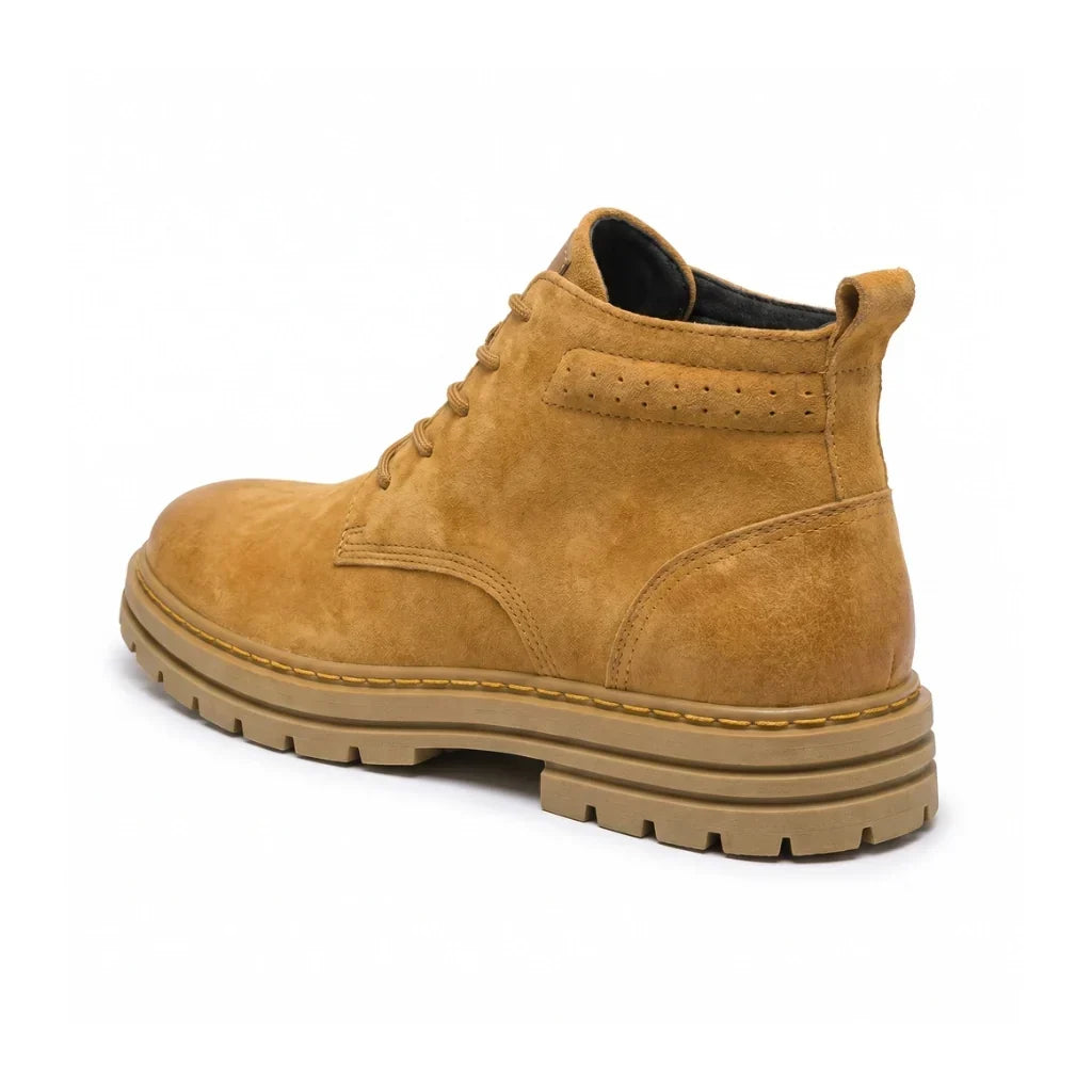 Textured Leather Work Boots