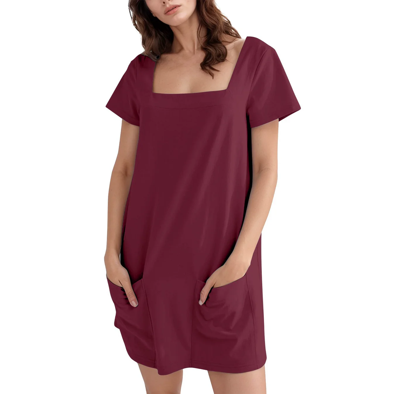 Adeline Square-Neck Summer Dress
