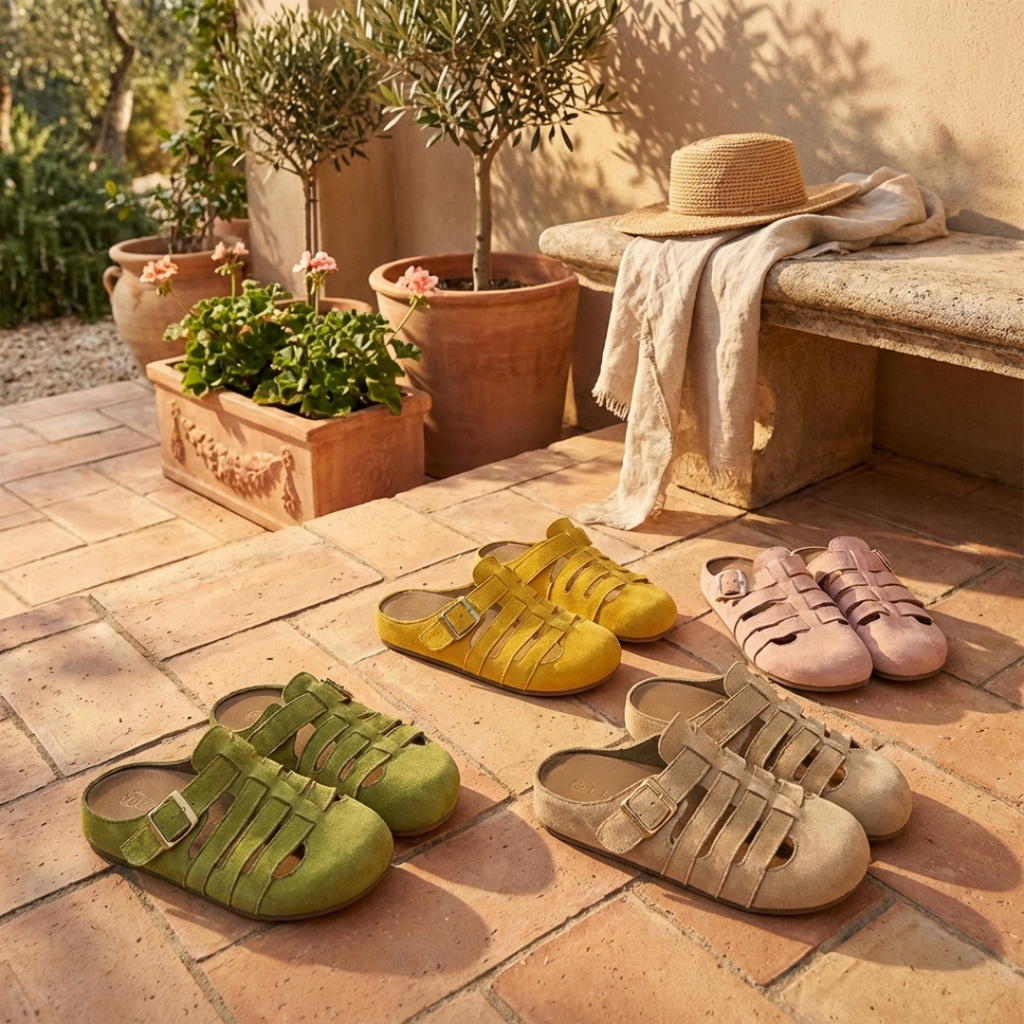Women's Slip-On Mule Sandals Non-Slip Casual Footwear