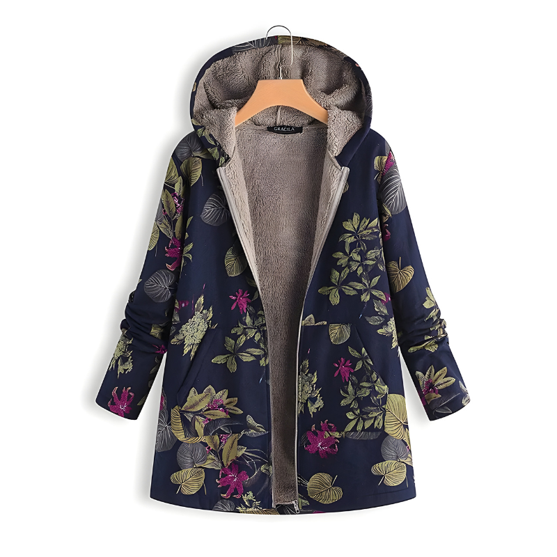 Sacha™ | Stylish Floral Fleece Jacket