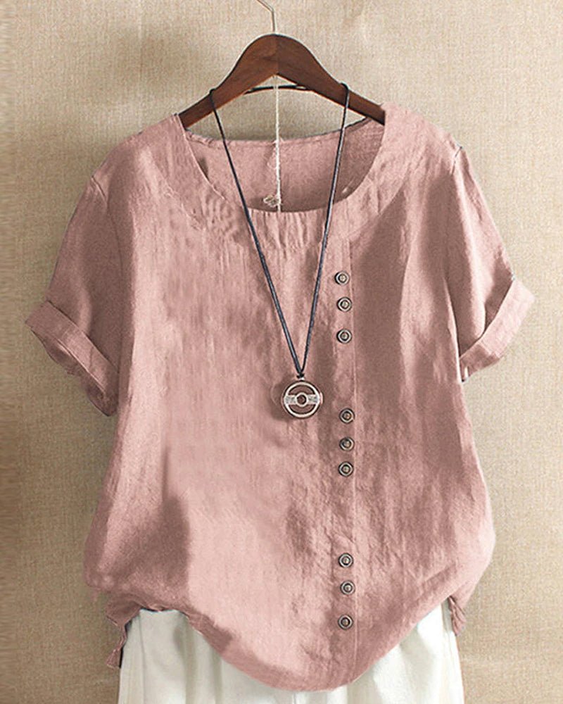 Hannah - Refined Round-Neck Top
