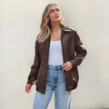 Glenn™ | Stylish Oversized Leather Jacket