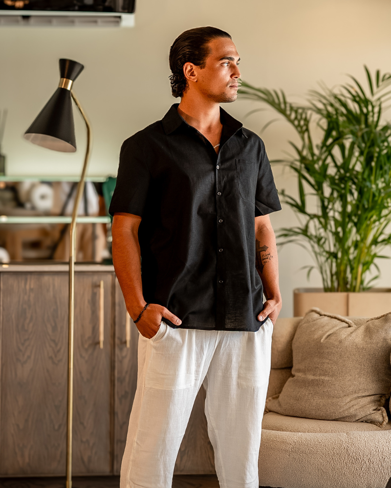 Roma - Linen Shirt (Shortsleeve)
