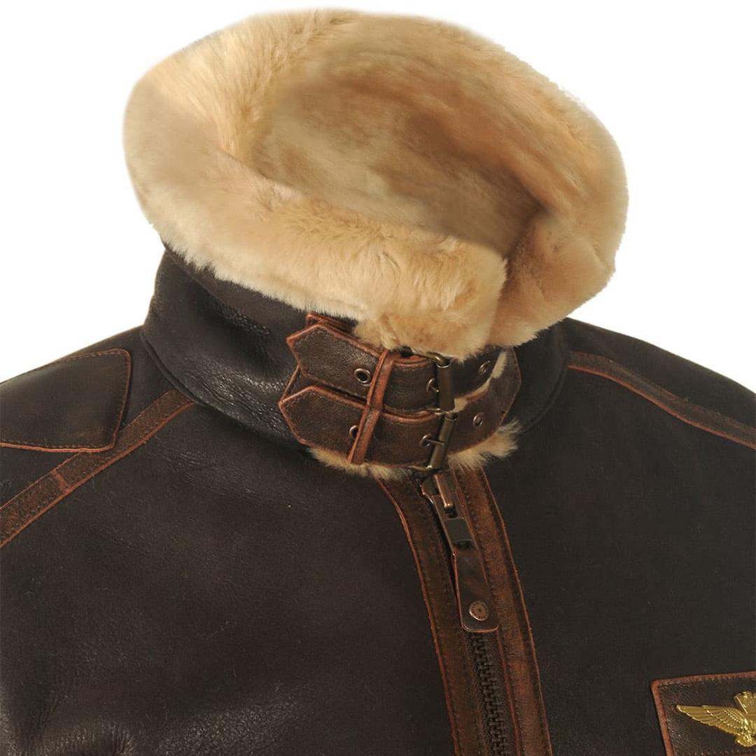 Eamon™ | Classic Shearling Aviator Jacket