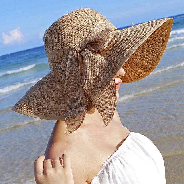 Light Purple Lilac Hat – Straw Beach Sun Protection Hat