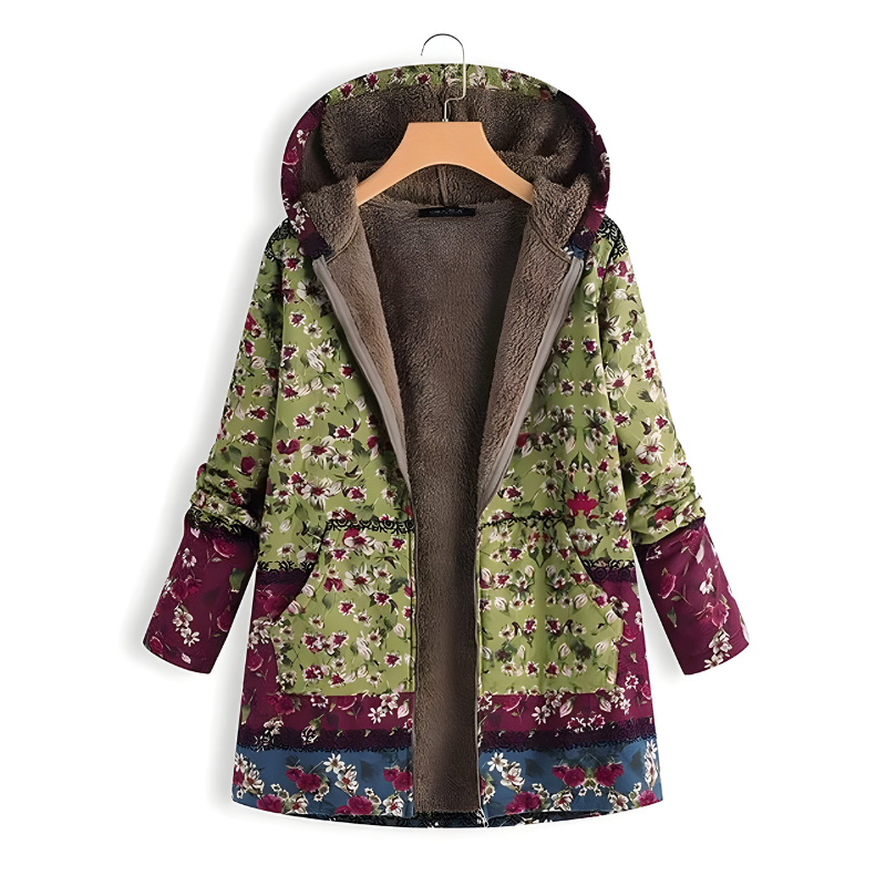 Sacha™ | Stylish Floral Fleece Jacket