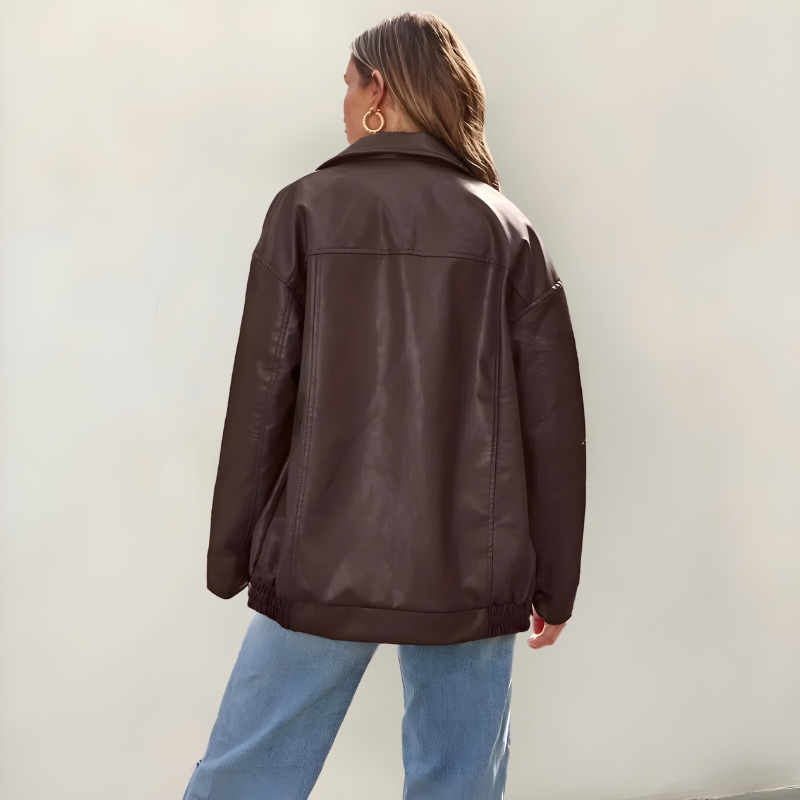Glenn™ | Stylish Oversized Leather Jacket
