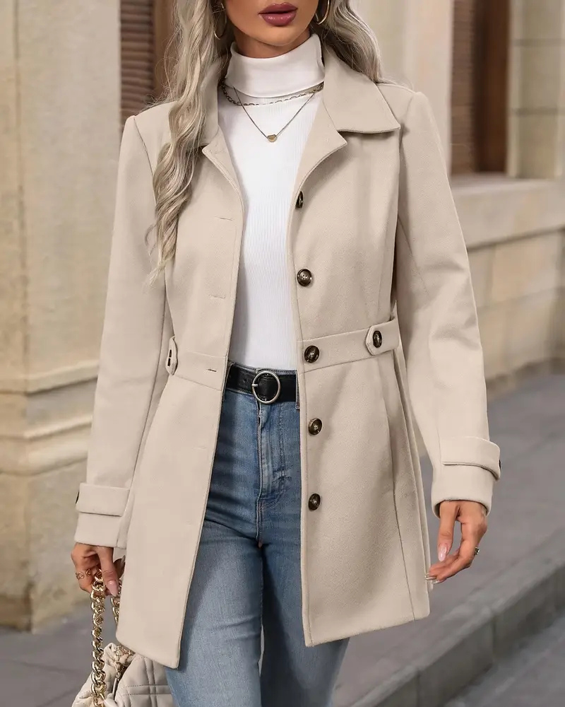 Elena™ | Elegant Tailored Coat