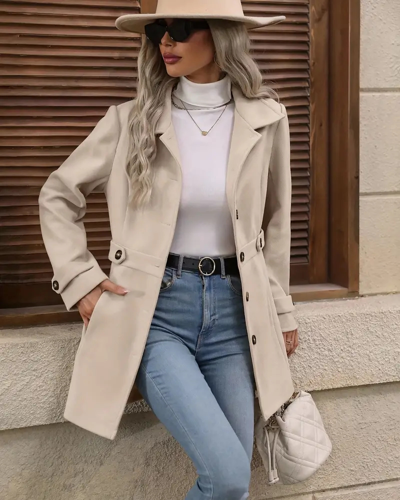 Elena™ | Elegant Tailored Coat