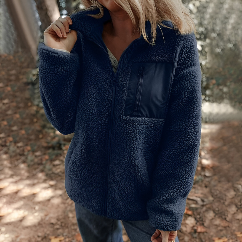 Faye™ | Warm Zip-Up Teddy Fleece Jacket