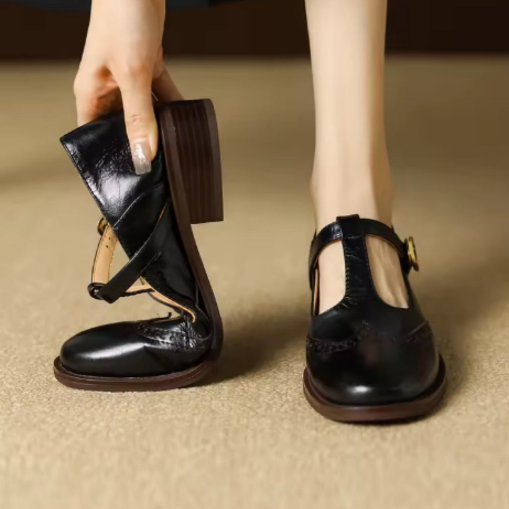 Nadine Stylish Block Heel Shoes