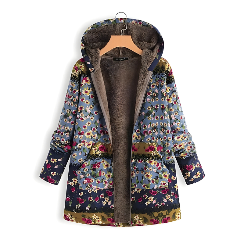 Sacha™ | Stylish Floral Fleece Jacket