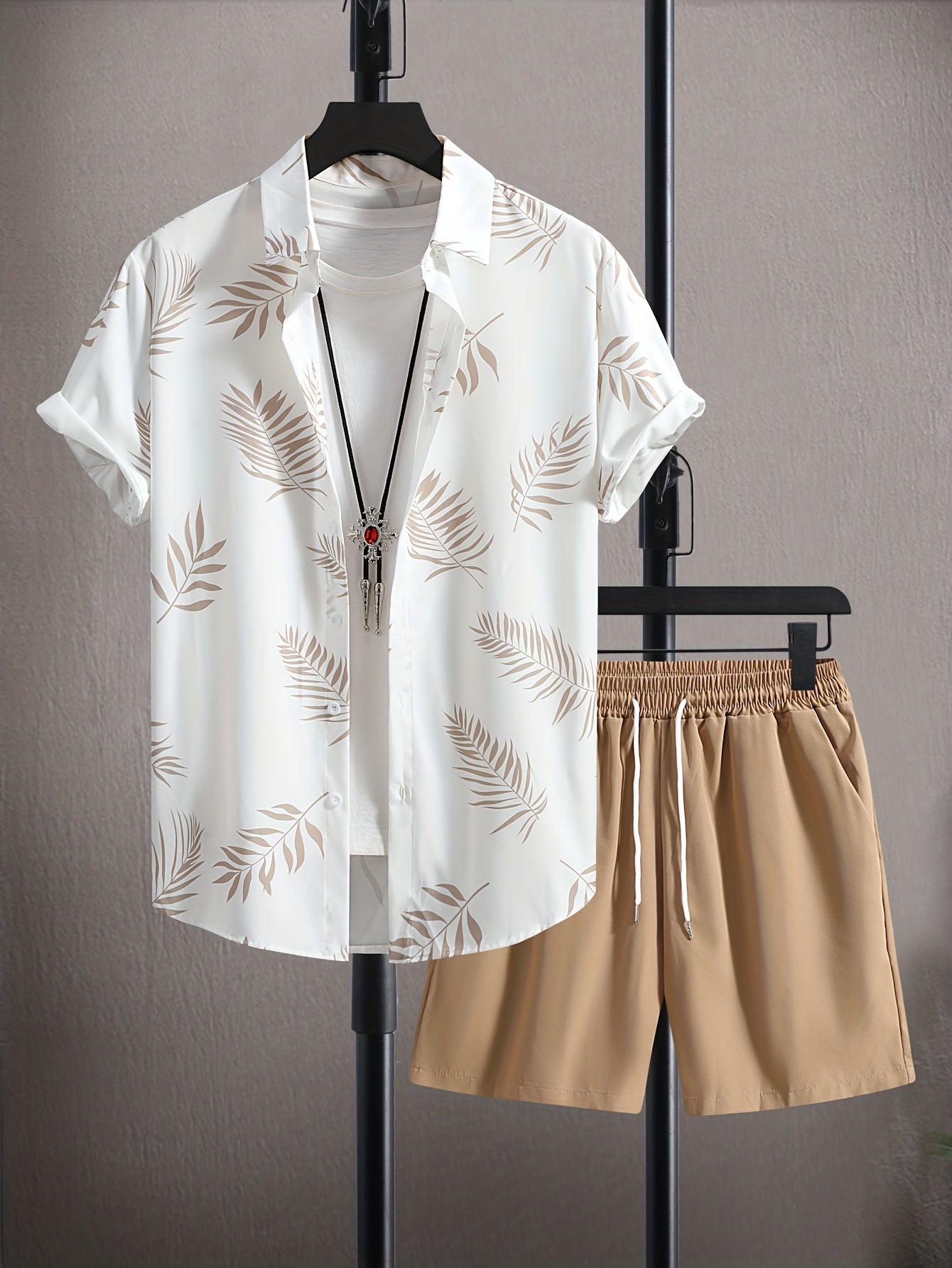 Men’s Summer Shirt and Shorts Set