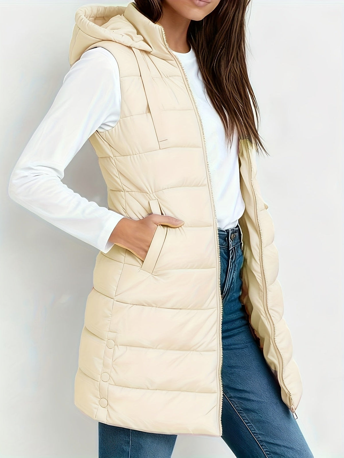 Tira™ | Elegant Long Padded Vest