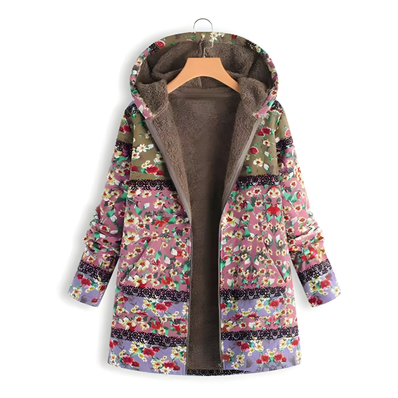 Sacha™ | Stylish Floral Fleece Jacket