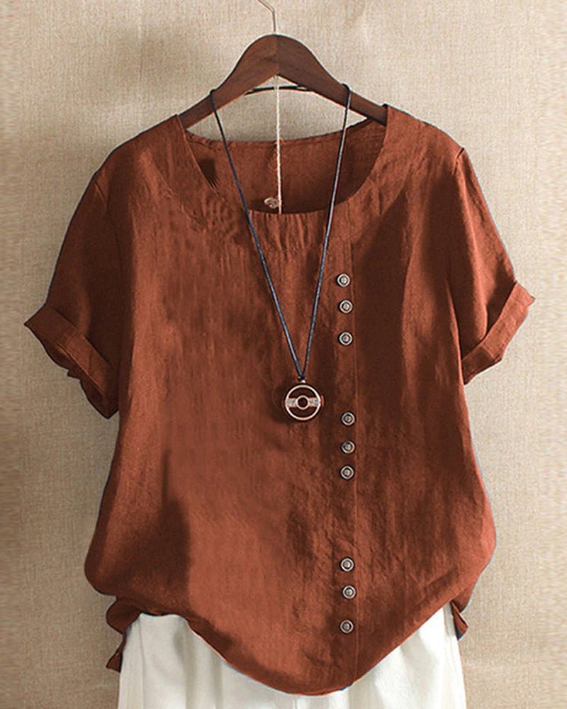 Hannah - Refined Round-Neck Top
