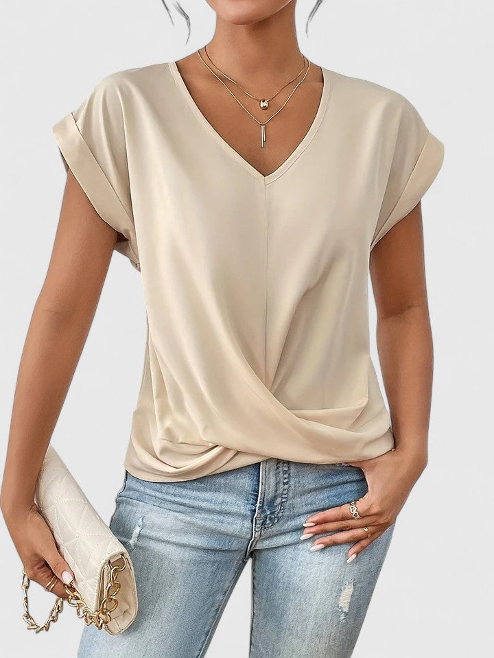 Mahrianne Stylish V-Neck Top