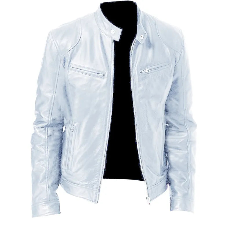 Joren™ | Timeless Zip-Up Leather Jacket