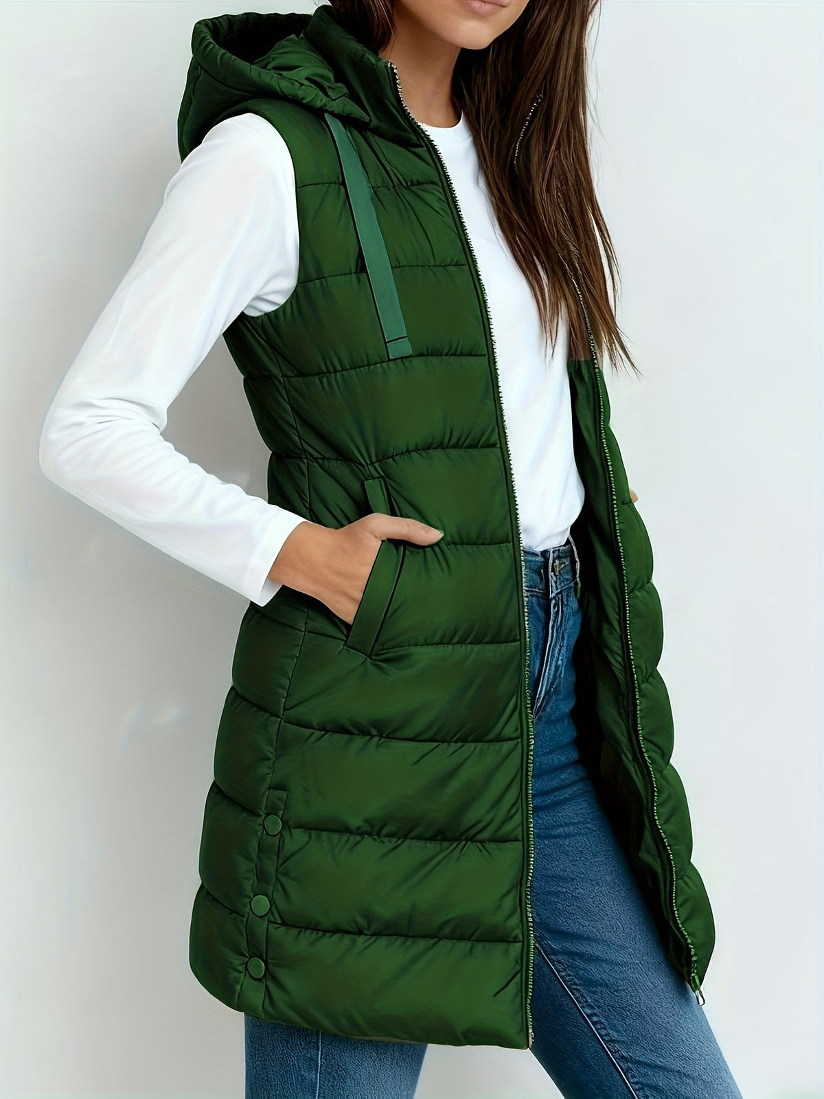 Tira™ | Elegant Long Padded Vest