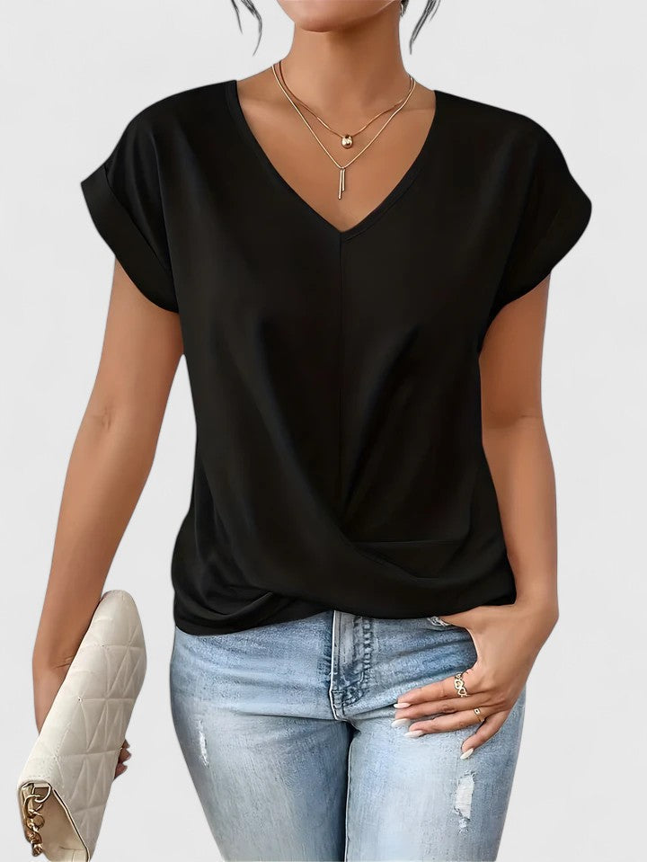 Mahrianne Stylish V-Neck Top