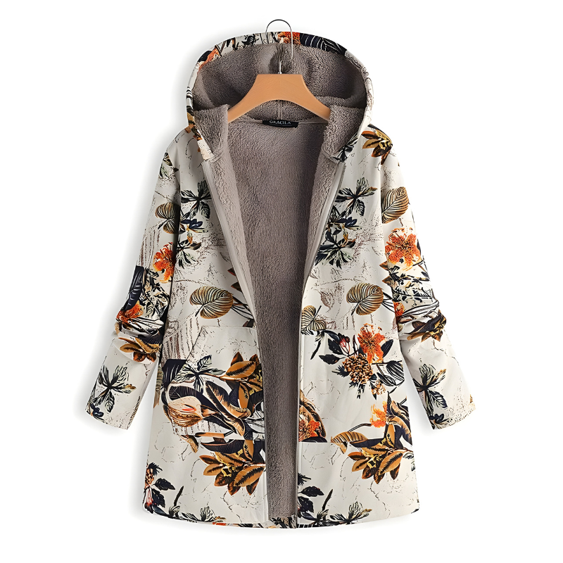 Sacha™ | Stylish Floral Fleece Jacket