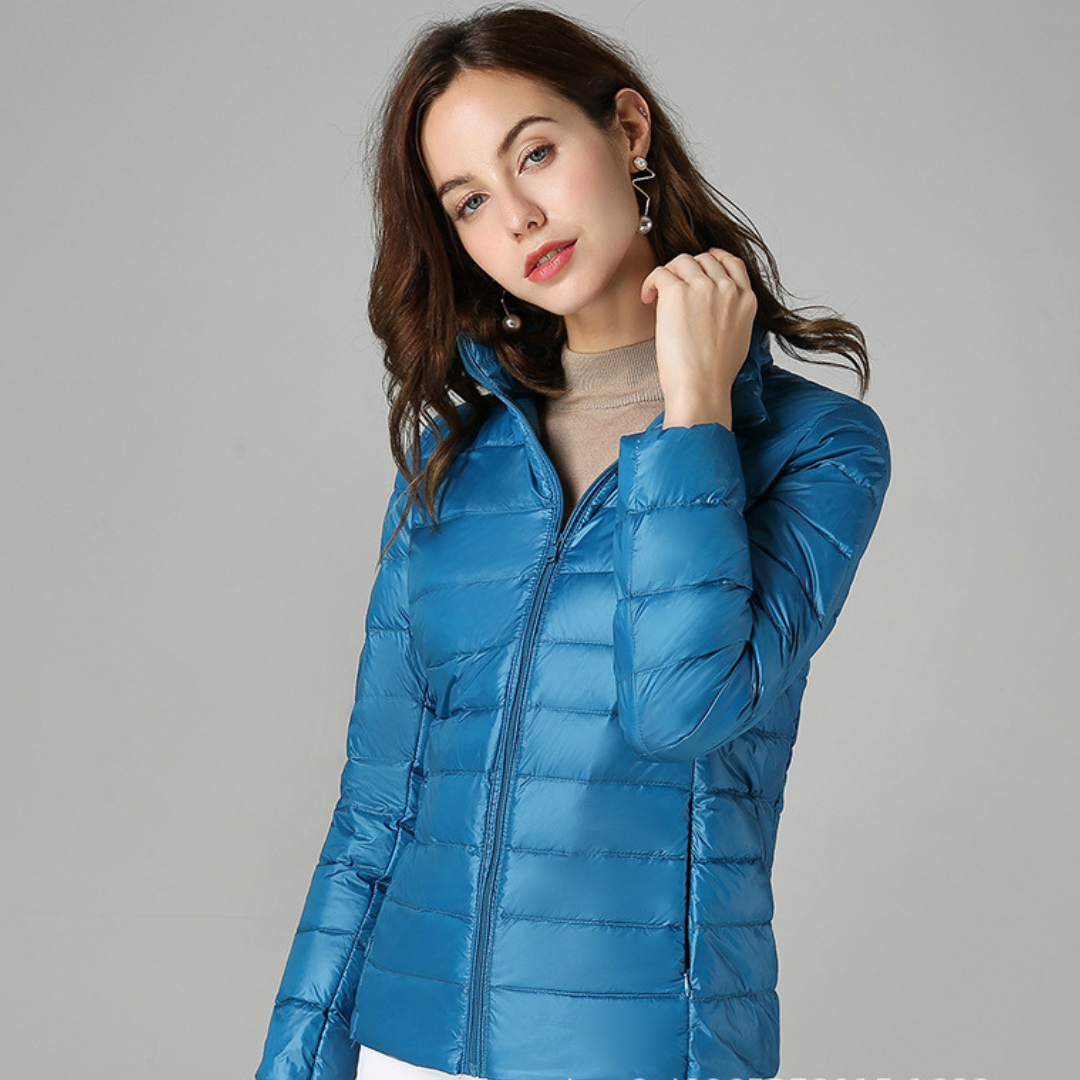 Myra™ | Ultralight Puffer Jacket with Refined Pleats