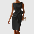 Eloise Relaxed Midi Dress with Tie Detail