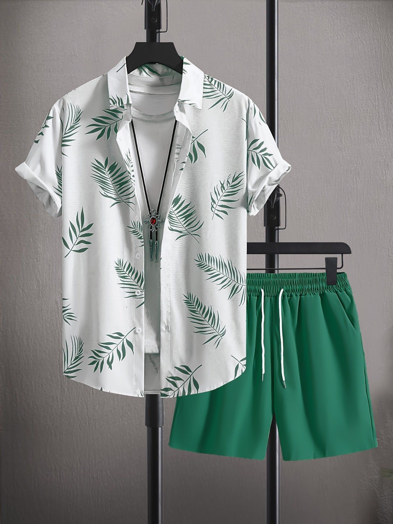 Men’s Summer Shirt and Shorts Set