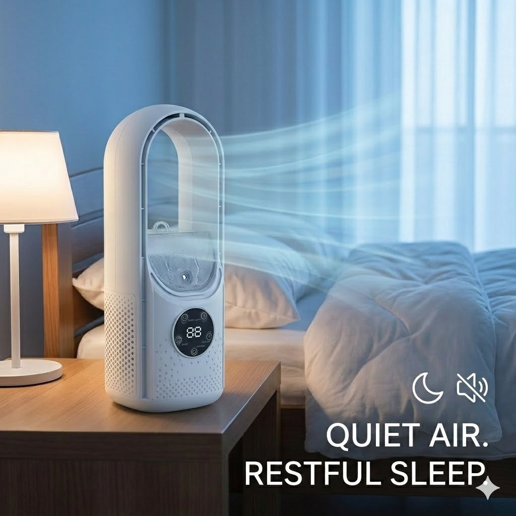 Bladeless Quiet Desktop Tower Fan