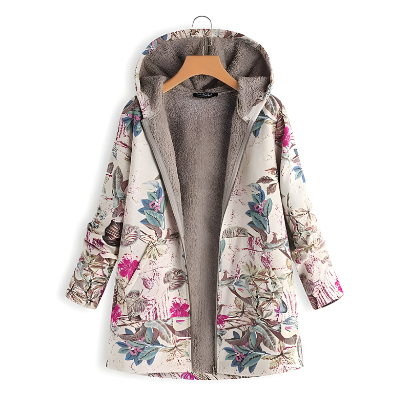 Sacha™ | Stylish Floral Fleece Jacket