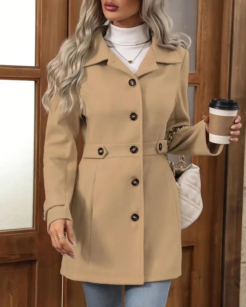 Elena™ | Elegant Tailored Coat