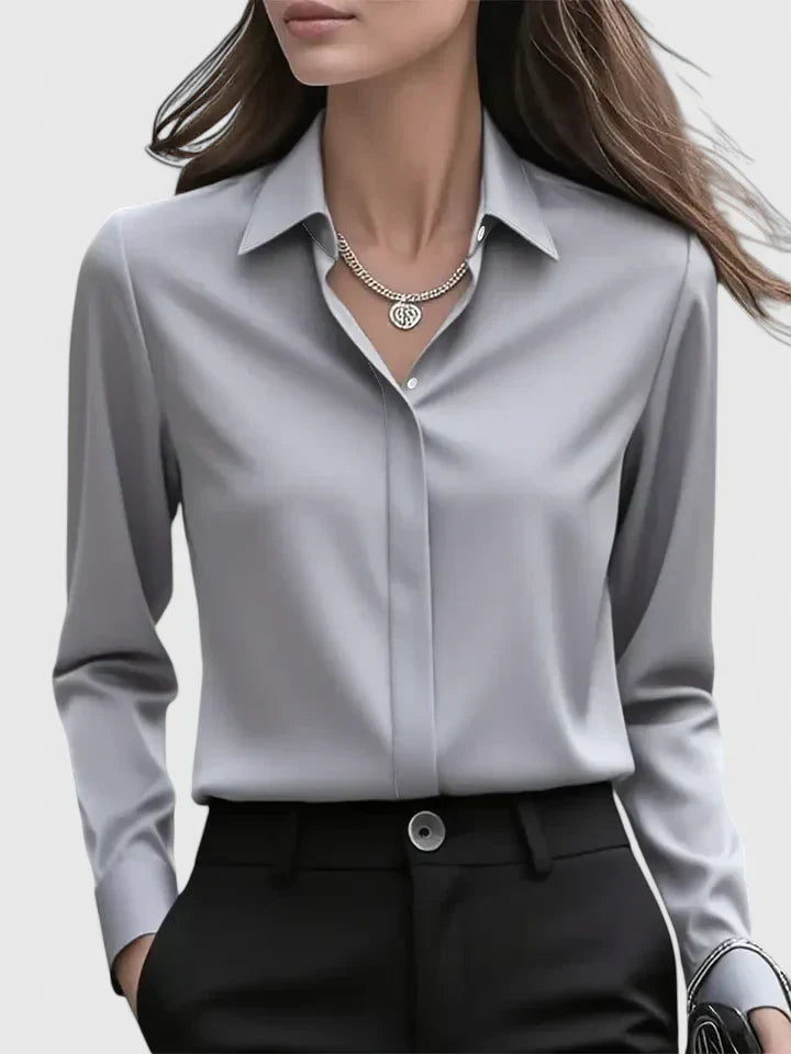 Melvaya Relaxed Top with Button Details