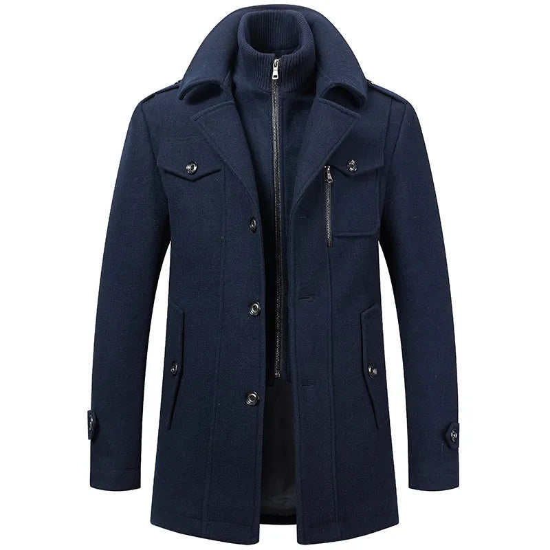 Bruno™ | Elegant Winter Coat with Zip & Buttons