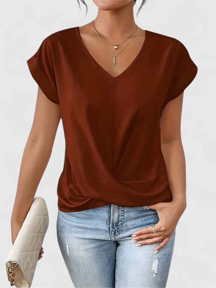 Mahrianne Stylish V-Neck Top