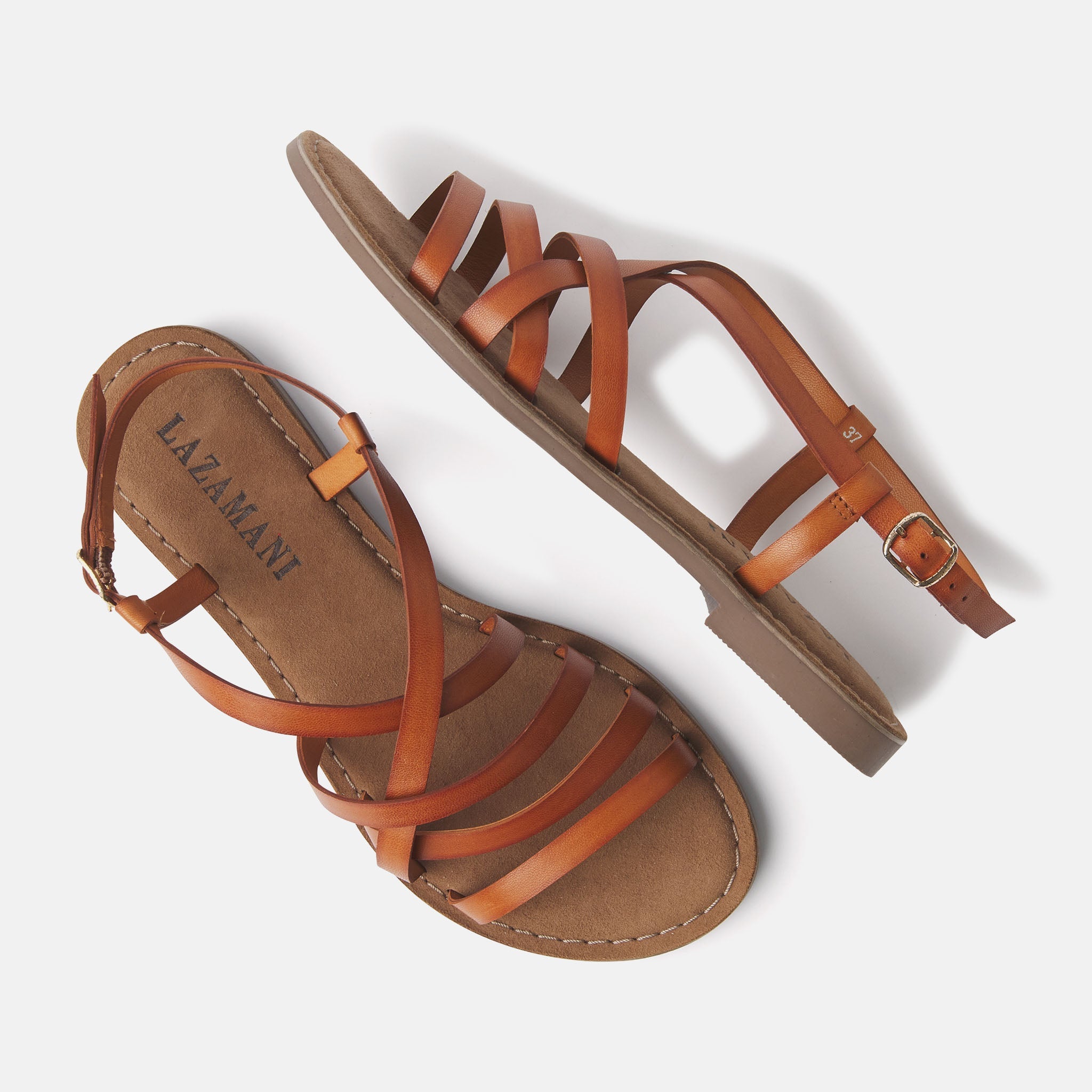 Lucy Women’s Leather Sandals – Tan