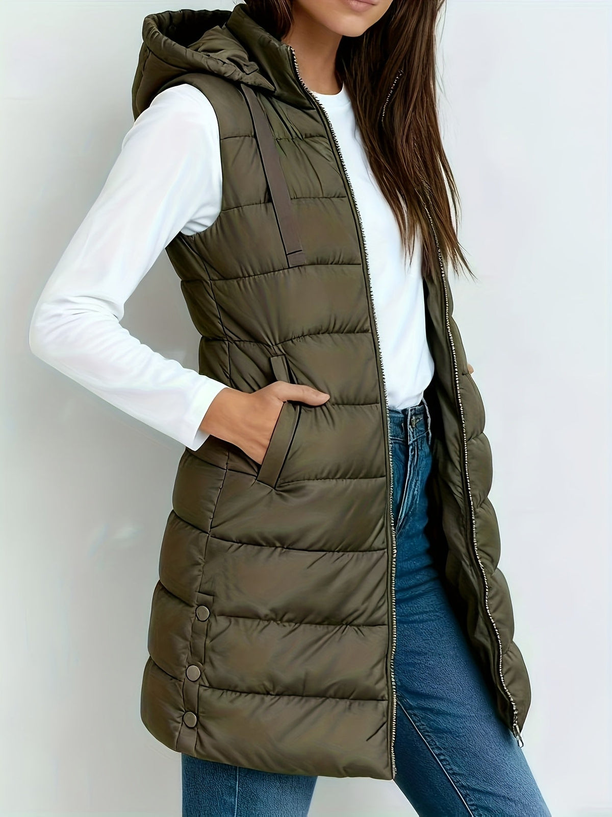 Tira™ | Elegant Long Padded Vest