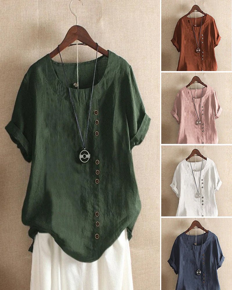 Hannah - Refined Round-Neck Top