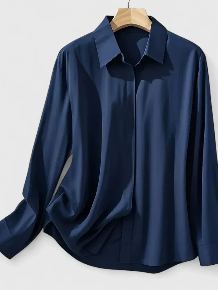 Melvaya Relaxed Top with Button Details