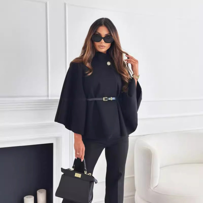 Nove™ | Stylish Belted Butterfly Jacket