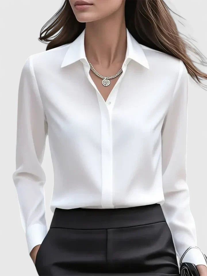 Melvaya Relaxed Top with Button Details