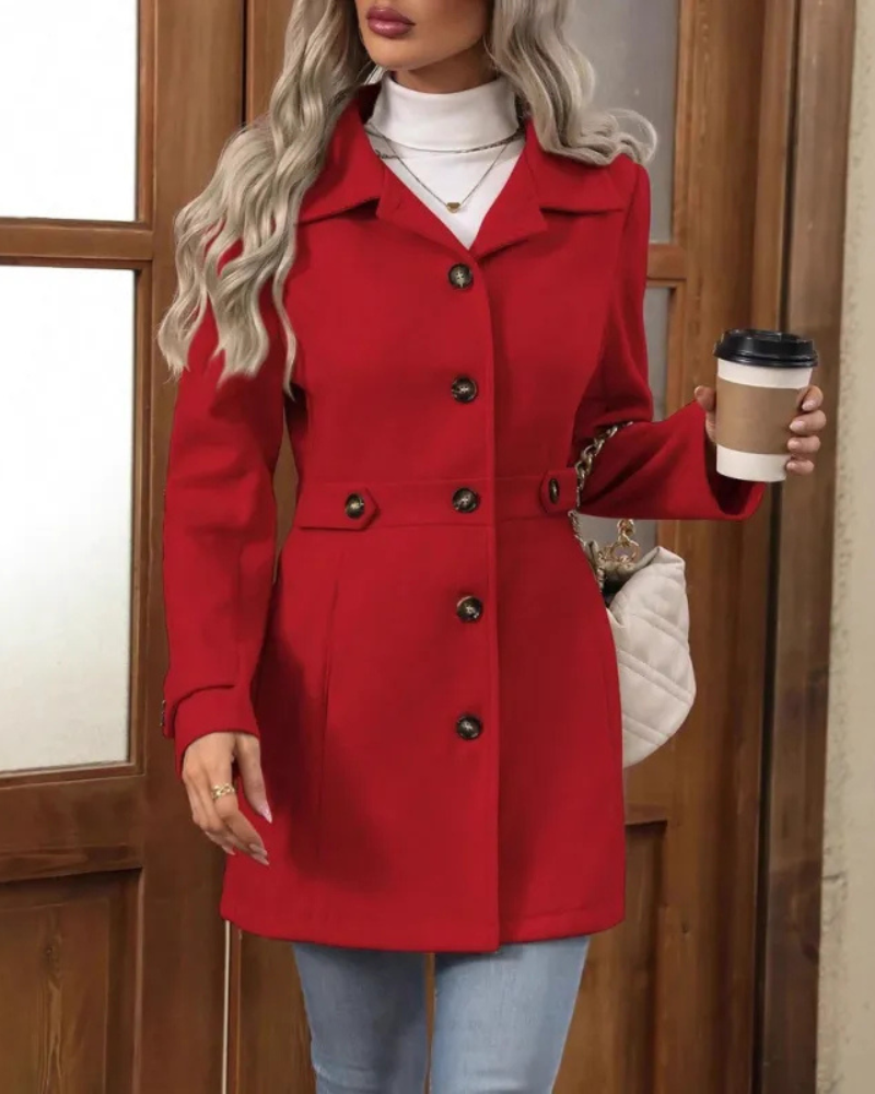 Elena™ | Elegant Tailored Coat
