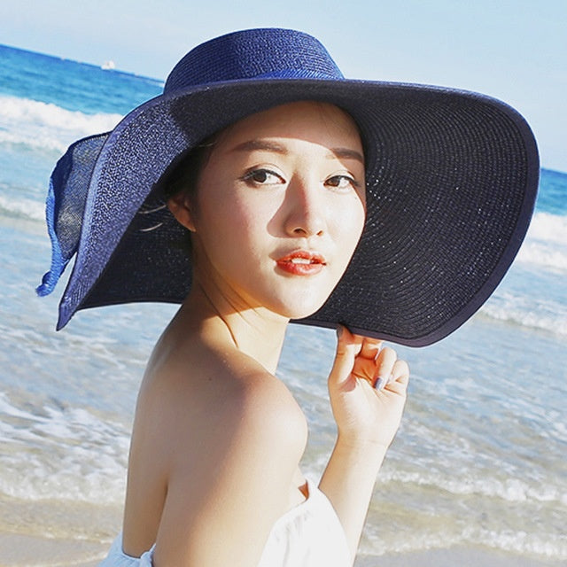 Light Purple Lilac Hat – Straw Beach Sun Protection Hat