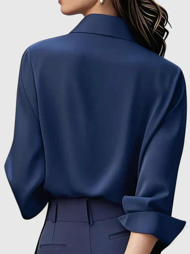 Melvaya Relaxed Top with Button Details