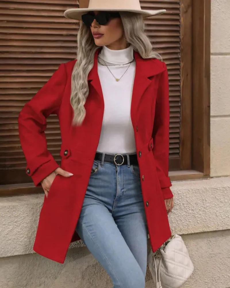 Elena™ | Elegant Tailored Coat