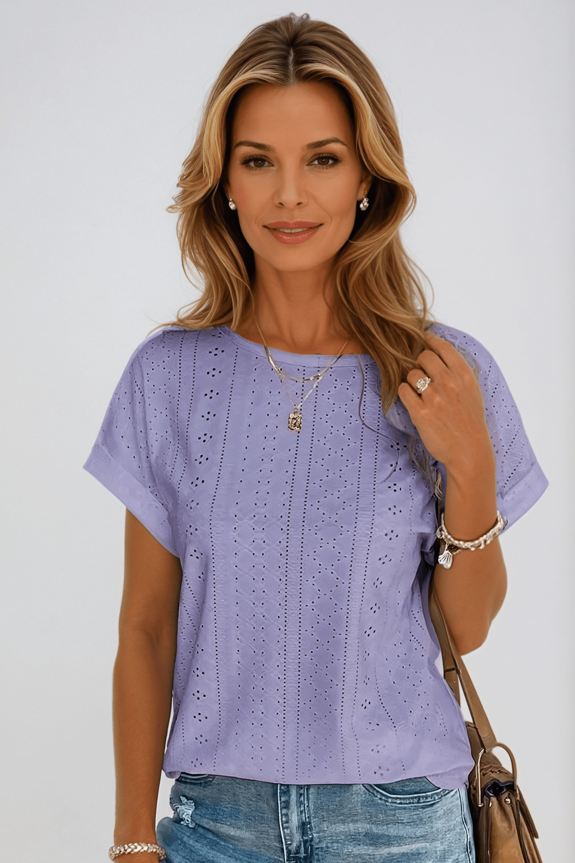 Pearl Relaxed Round-Neck Top